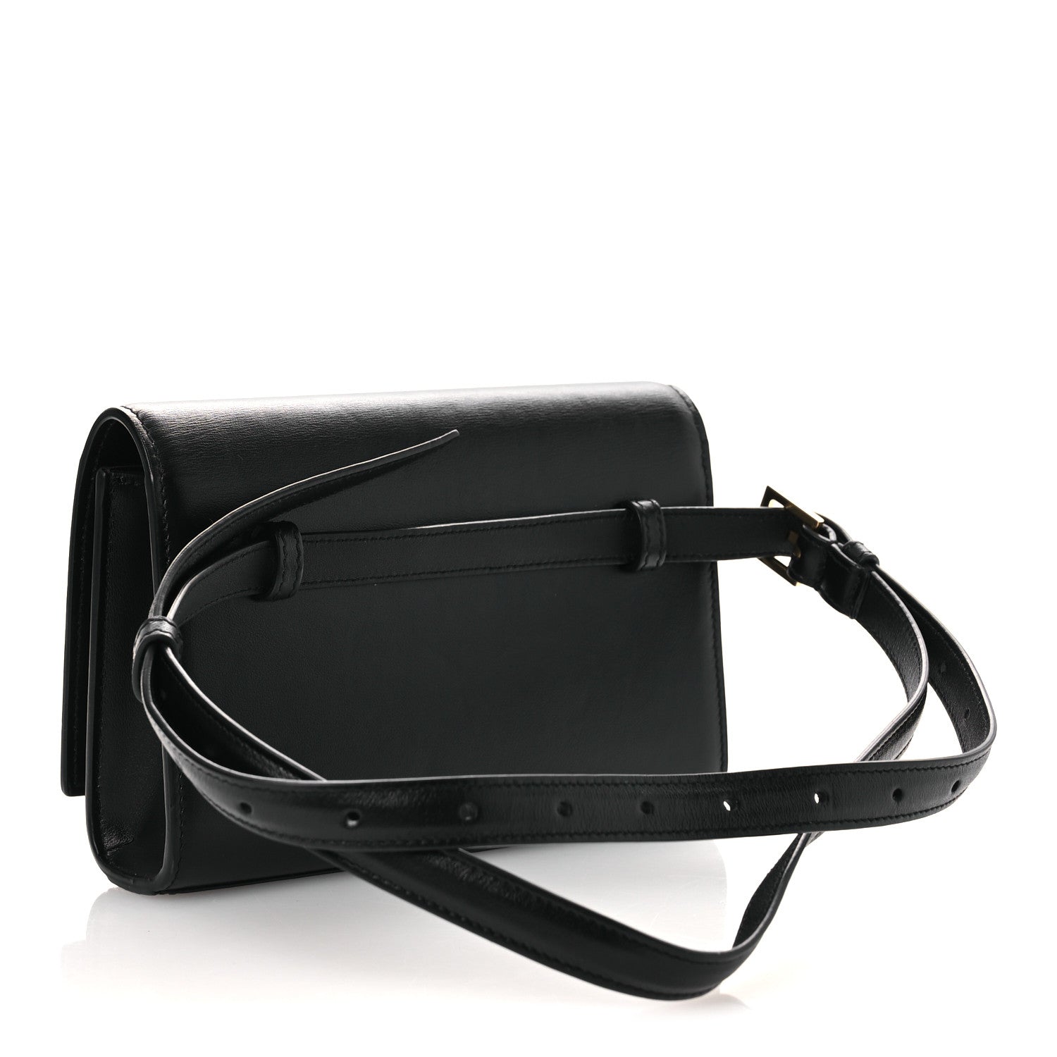 Saint Laurent Smooth Calfskin Monogram Kate Belt Bag Black 3 of 11