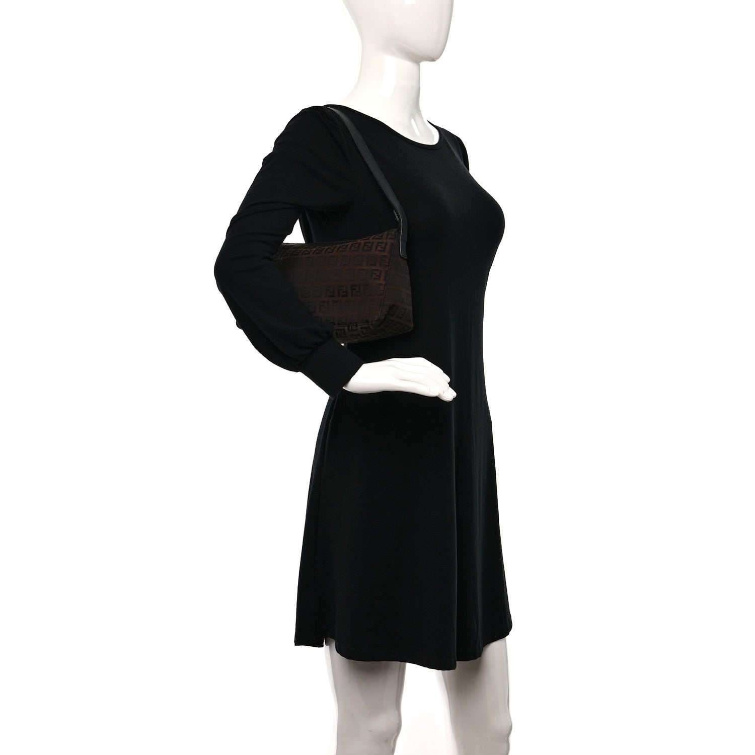 Fendi Zucchino Vitello Pochette Moro 2 of 9