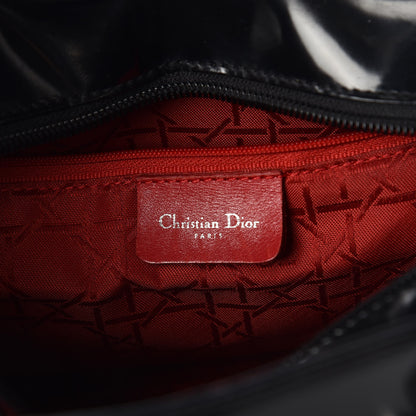 Christian Dior Patent Medium Lady Dior Black 8 of 9