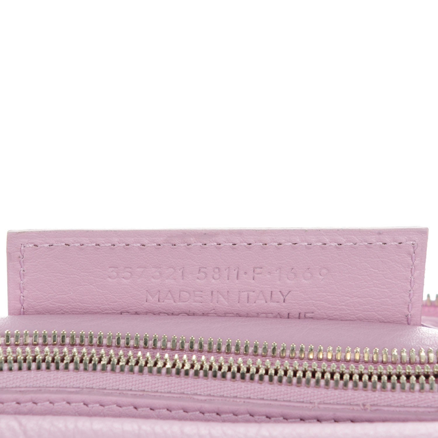 Balenciaga Calfskin Papier Mini Triple Crossbody Rose Orchid 7 of 7