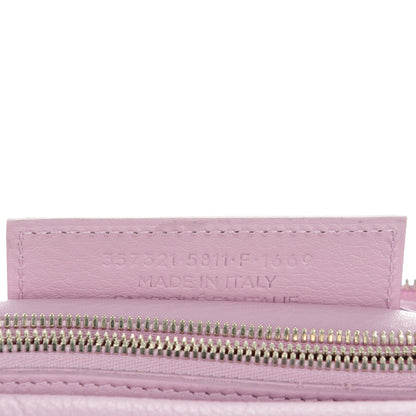 Balenciaga Calfskin Papier Mini Triple Crossbody Rose Orchid 7 of 7