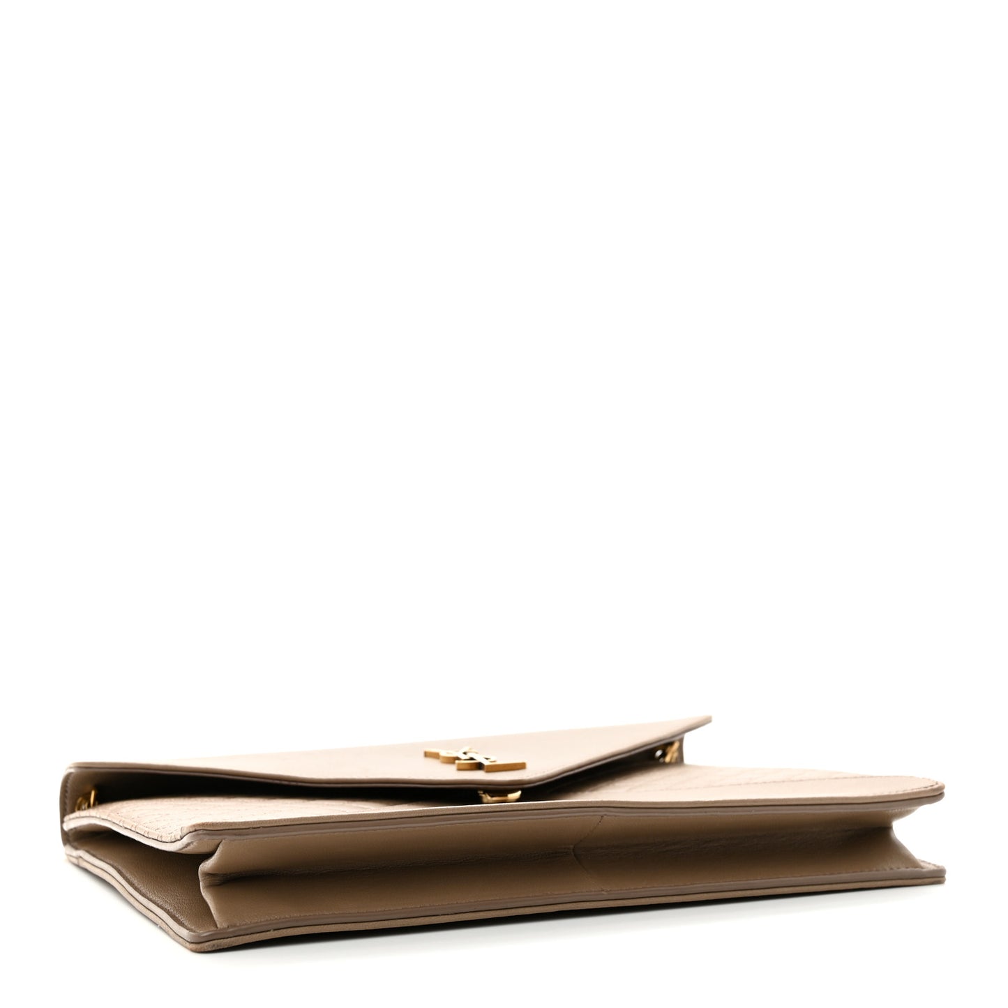 Lambskin Quilted Monogram Gaby Chain Bag Taupe