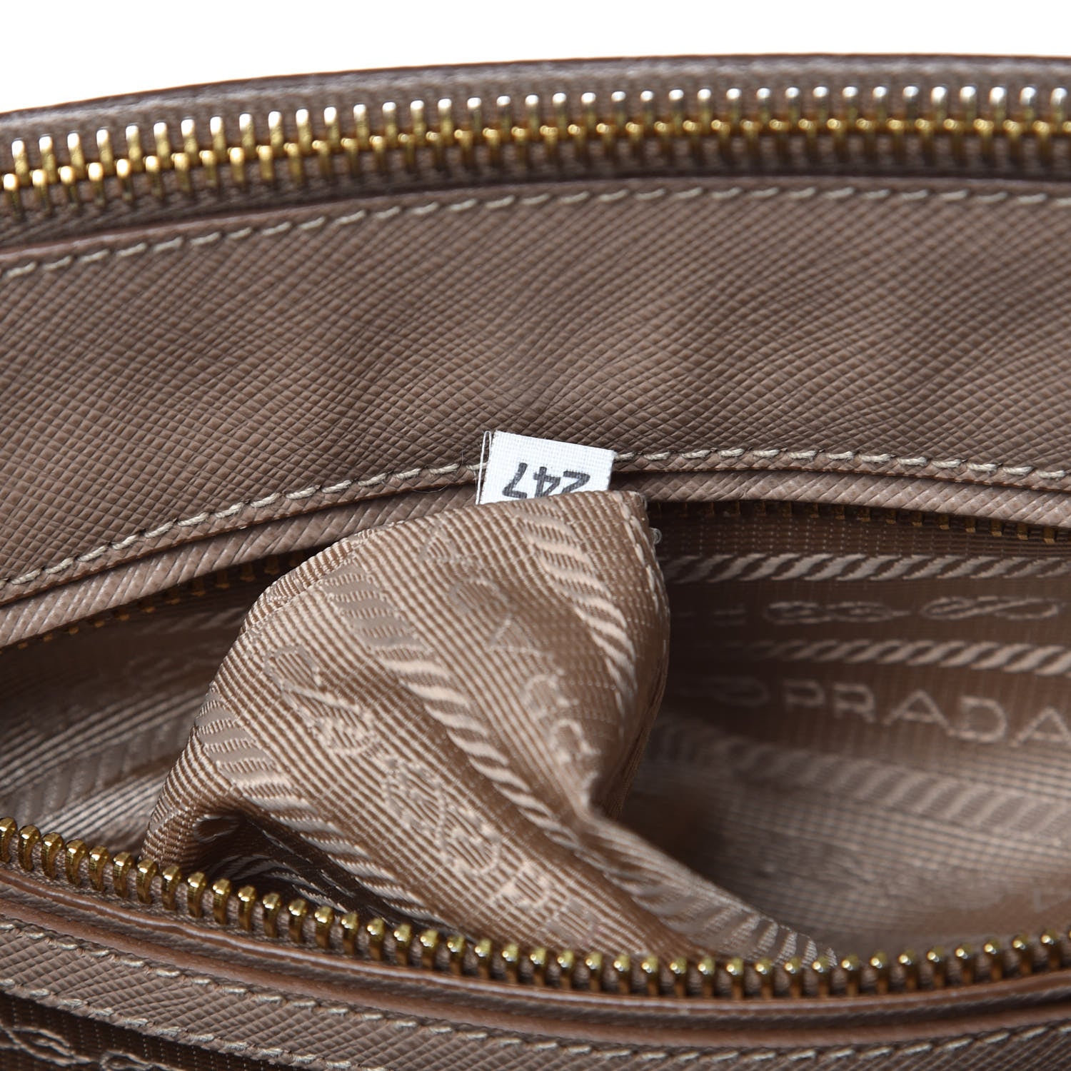 Prada Saffiano Small Galleria Double Zip Tote Cammeo 7 of 13
