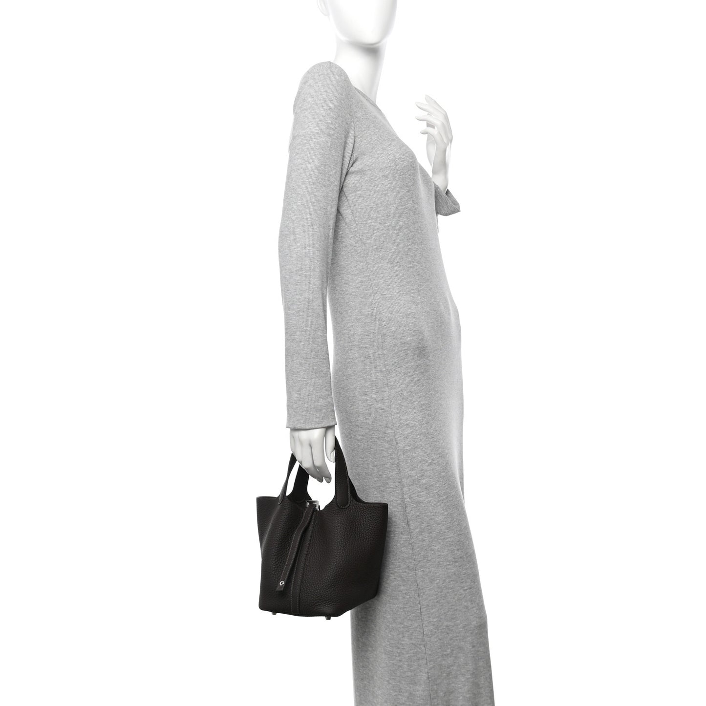 Taurillon Clemence Picotin Lock 18 PM Ebene