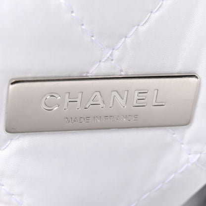Chanel Shearling Sheepskin Lambskin Quilted Clutch With Chain White 6 of 10
