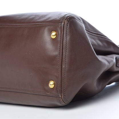Prada Soft Calf Double Zip Shoulder Bag Nocciolo 11 of 12