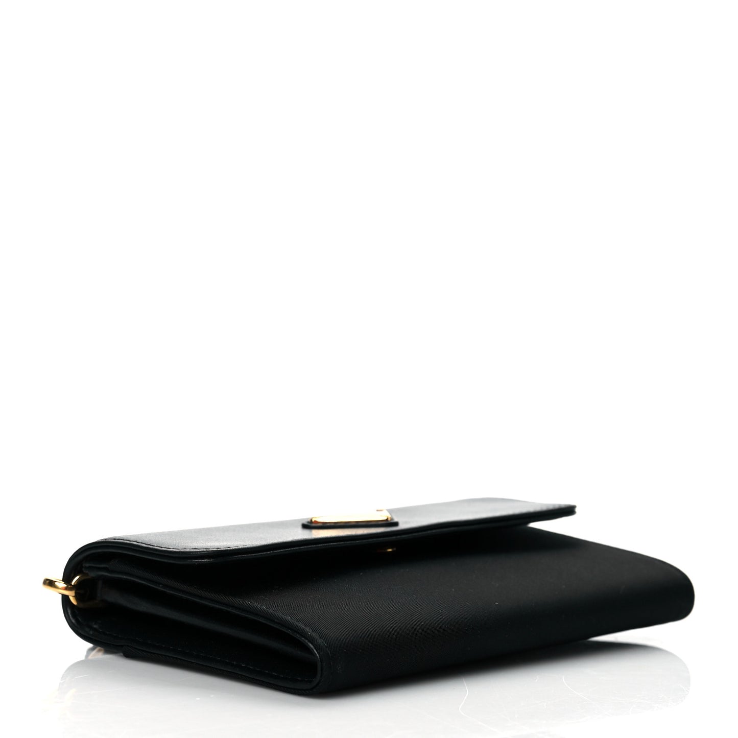 Tessuto Nylon Soft Calf Wristlet Wallet Black