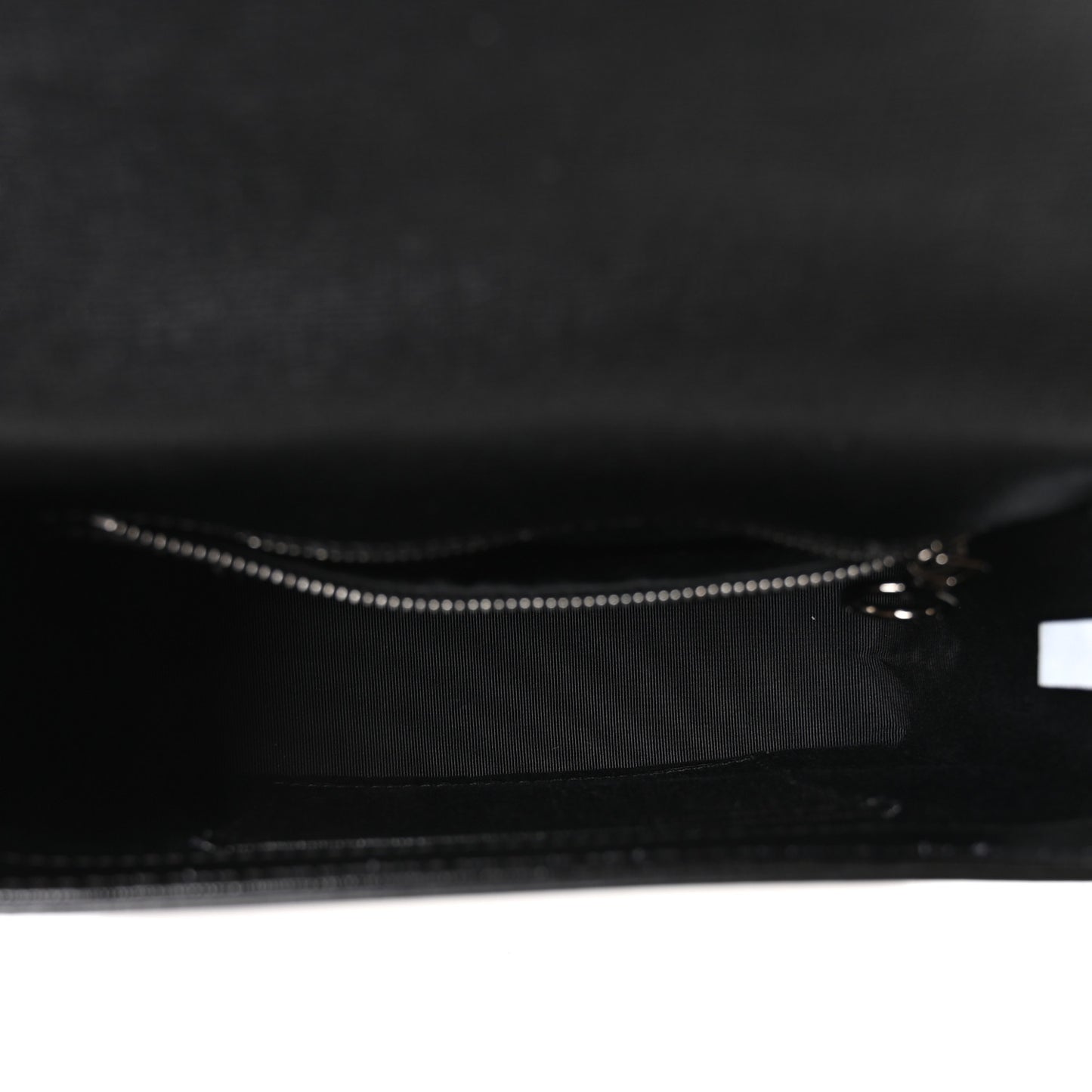 Saffiano Striped Mini Diag Binder Clip Bag Black White Indus