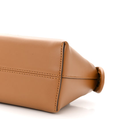 Fendi Vitello King Plexiglass Logo Embossed Mini By The Way Top Handle Boston Bag Caramello 10 of 11