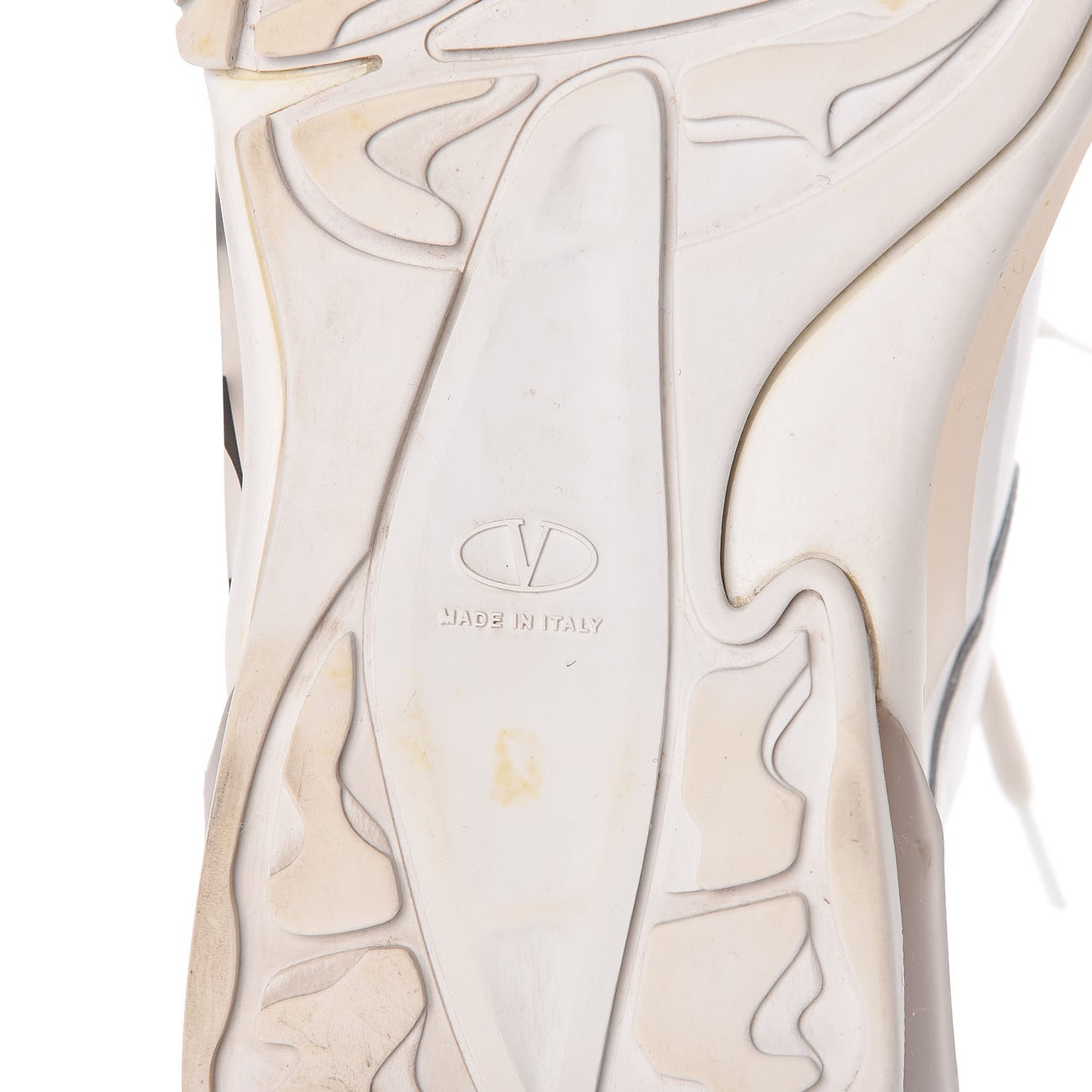 Calfskin VLTN Mens Bounce Sneakers 42 White
