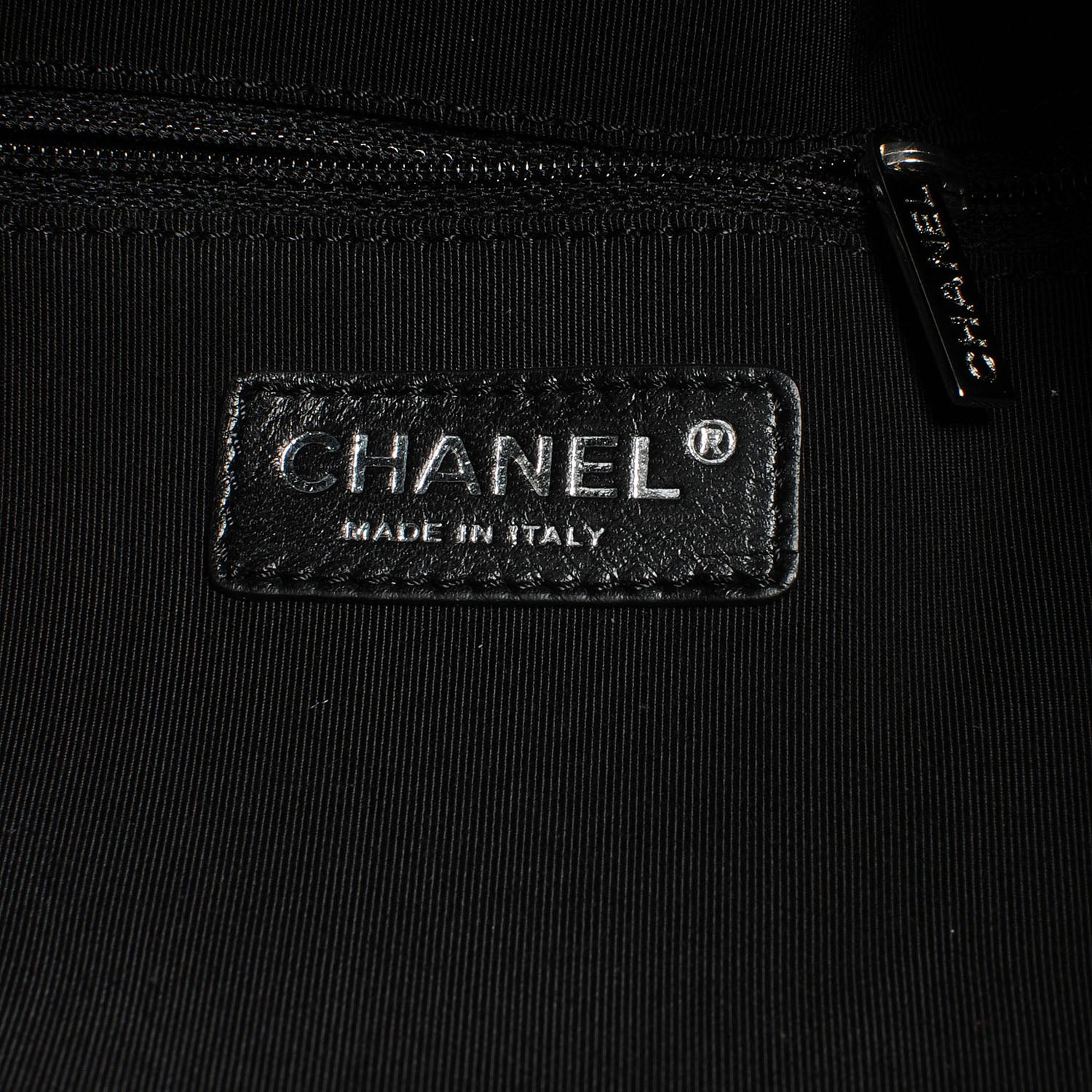 Chanel Vinyl Stretch Spirit Large Cabas Tote Black 6 of 8