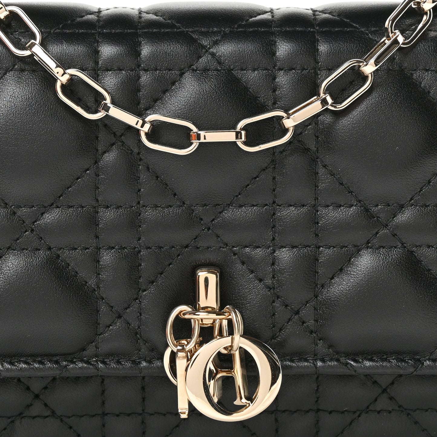 Lambskin Cannage Mini My Dior Bag Black
