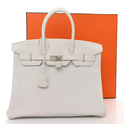 Hermes Togo Birkin 35 White 17 of 17