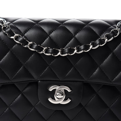Chanel Lambskin Quilted Small Double Flap Black 12 of 13