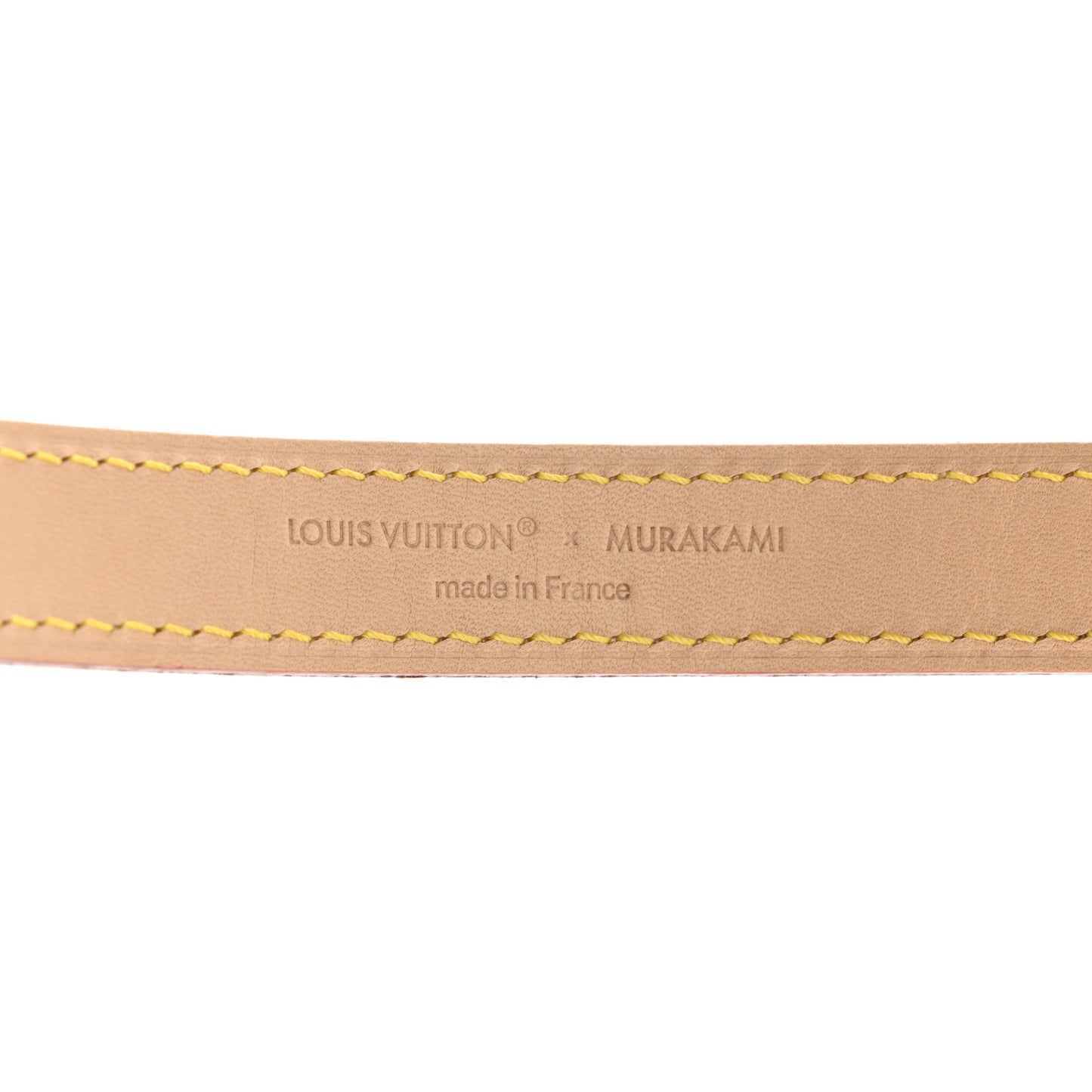LV X TM Monogram Multicolor Dog Collar White