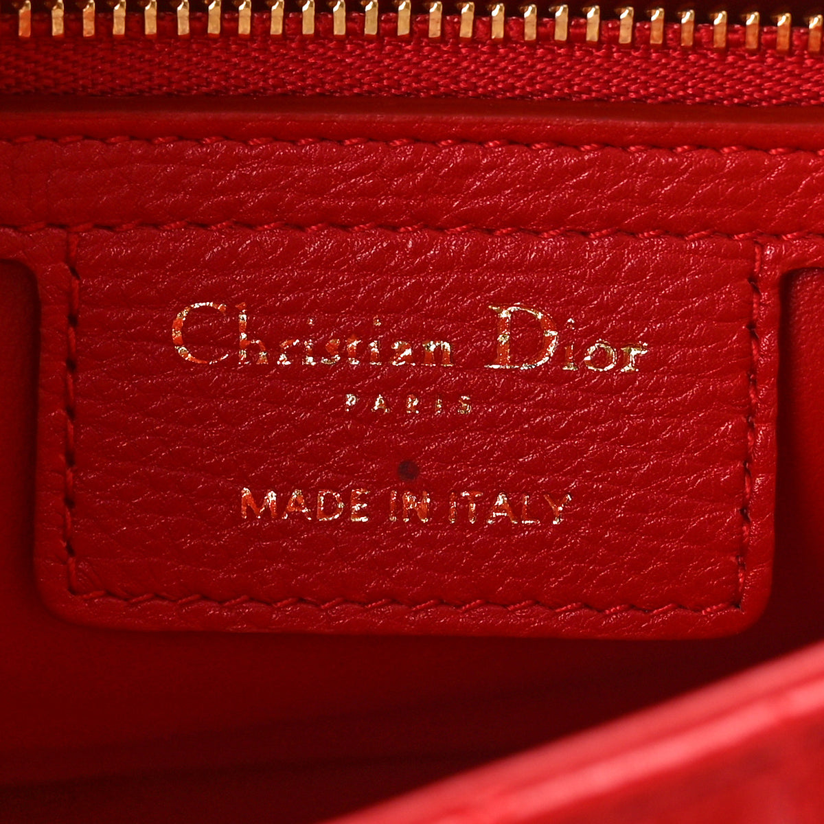 Christian Dior Calfskin Cannage Dioramour Small Caro Bag Bright Red 6 of 8