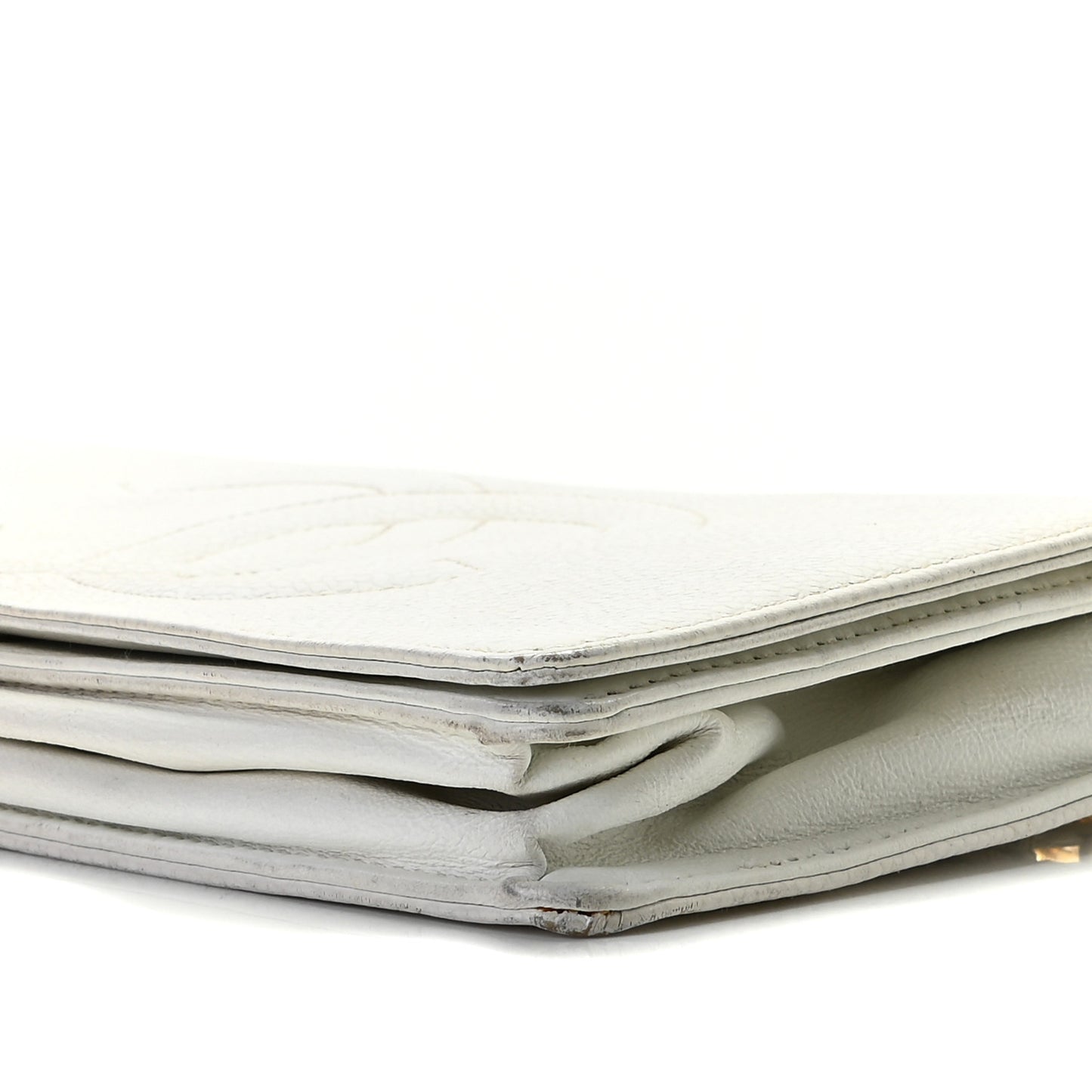 Caviar Timeless CC Wallet on Chain WOC White