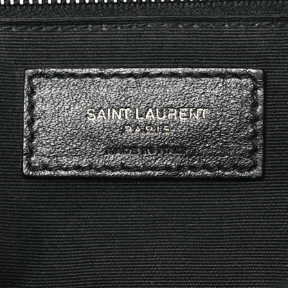 Saint Laurent Crinkled Calfskin Matelasse Monogram Large Niki Chain Satchel Fog 6 of 13