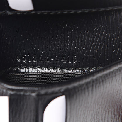 Gucci Shangai Calfskin Kingsnake Bi-Fold Wallet Black 6 of 7