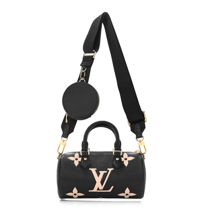 Louis Vuitton Empreinte Monogram Giant Papillon BB Black Beige 1 of 10