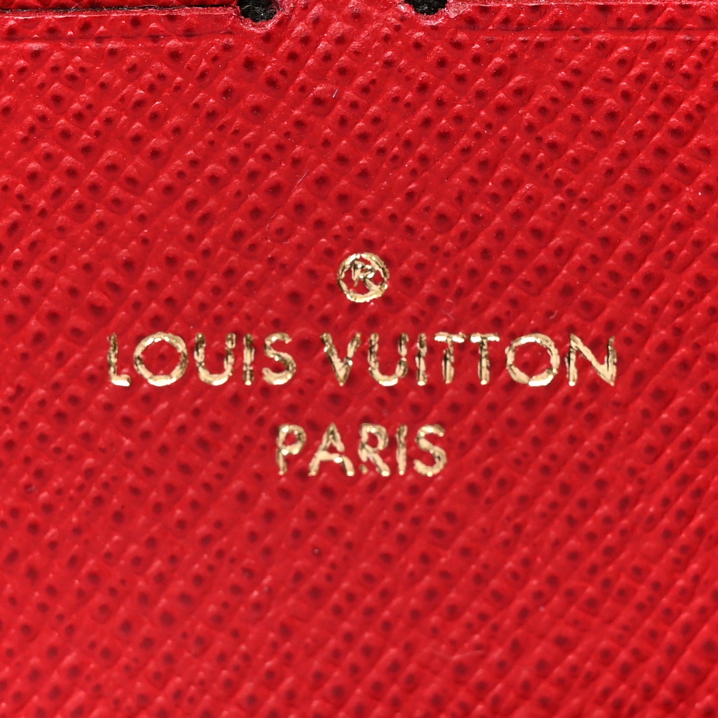 Damier Ebene Clemence Wallet Cherry