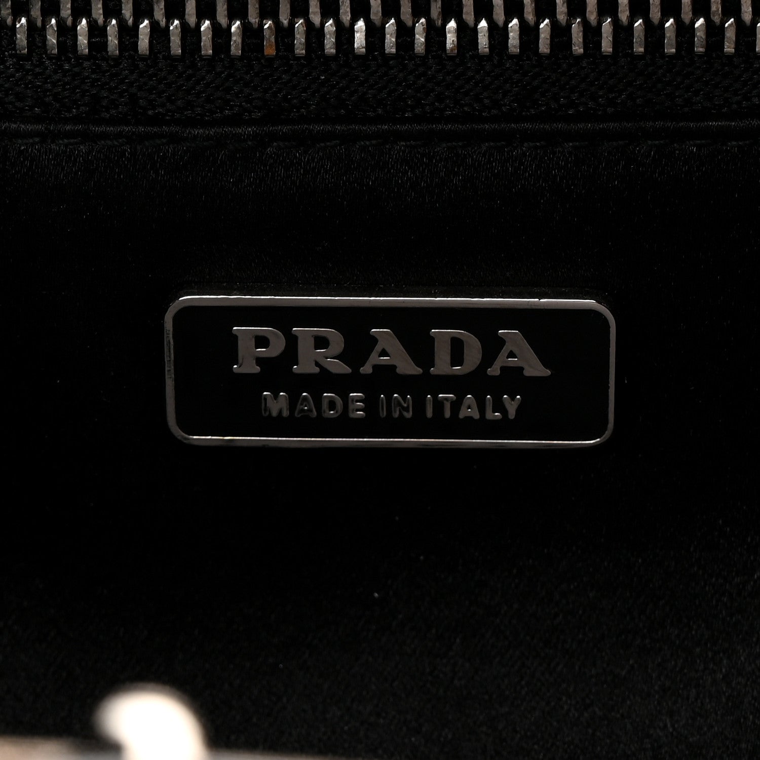 Prada Nappa Pleated Clutch Black 6 of 8