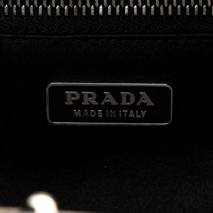 Prada Nappa Pleated Clutch Black 6 of 8