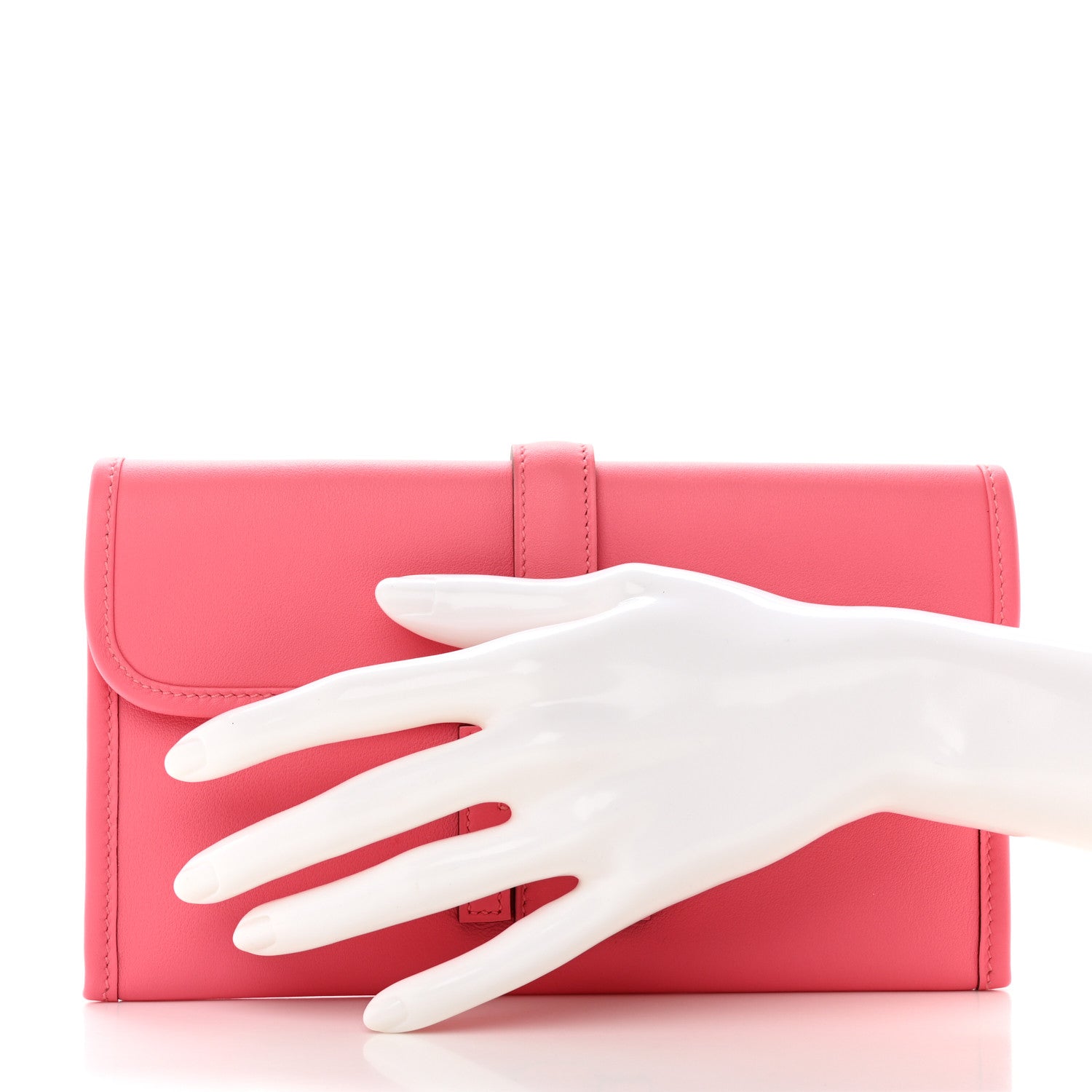 Hermes Swift Jige Duo Clutch Rose Azalee 3 of 14