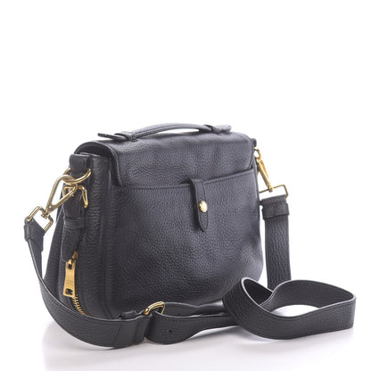 Prada Vitello Daino Push Lock Messenger Bag Black 3 of 10