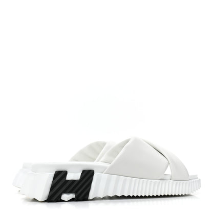Hermes Nappa Womens Infra Sandals 37 White 4 of 10