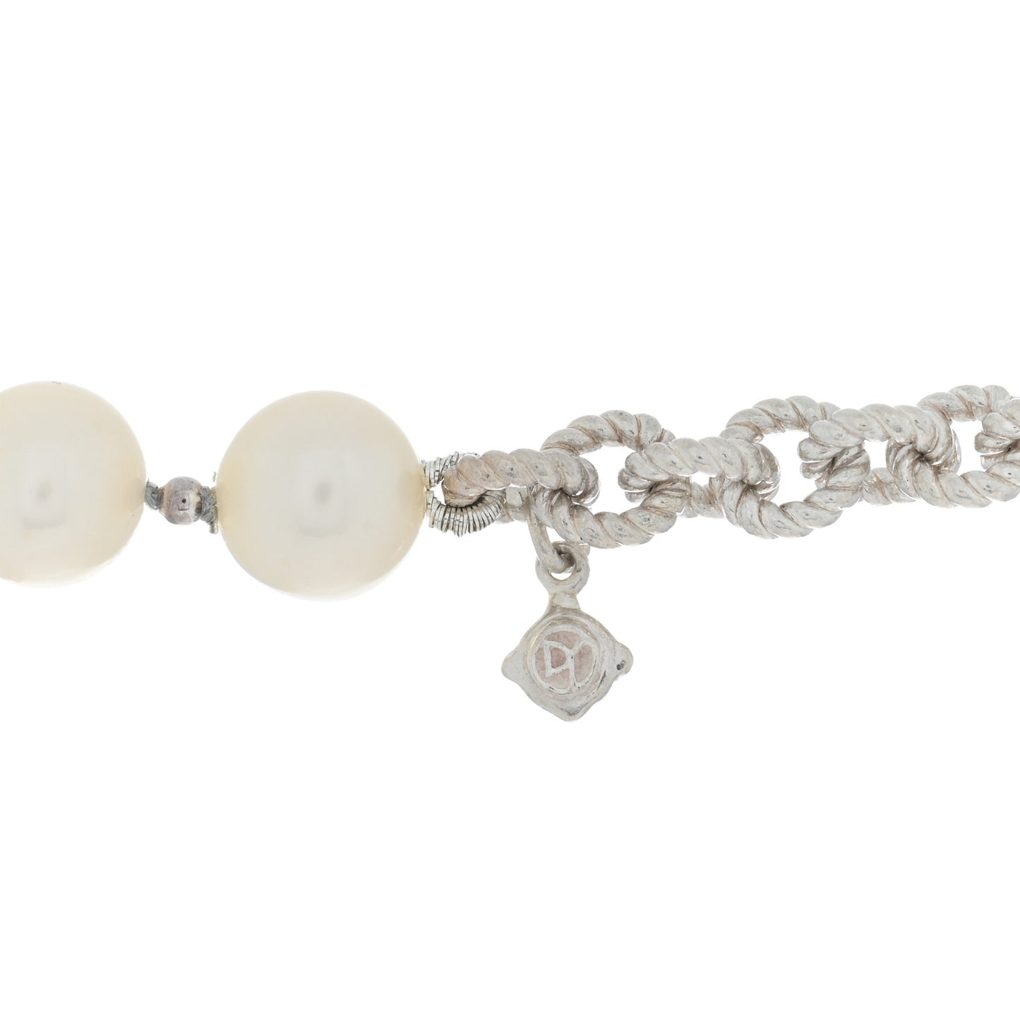 Sterling Silver Pearl 8-8.5mm Long Chain Necklace 50"