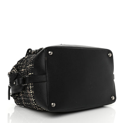 Chanel Tweed Trip Bowling Bag Black 4 of 17