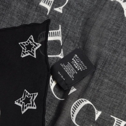 Gucci Cotton Dragon Print Square Scarf Black 5 of 6