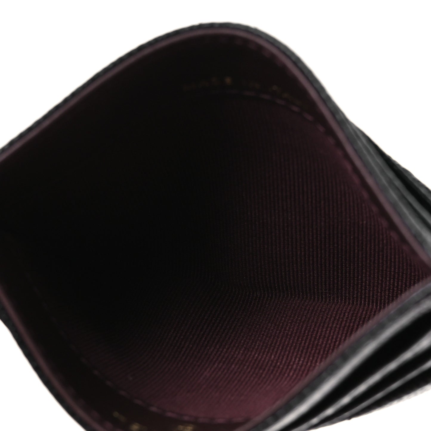 Caviar Quilted Multi Card Holder Black
