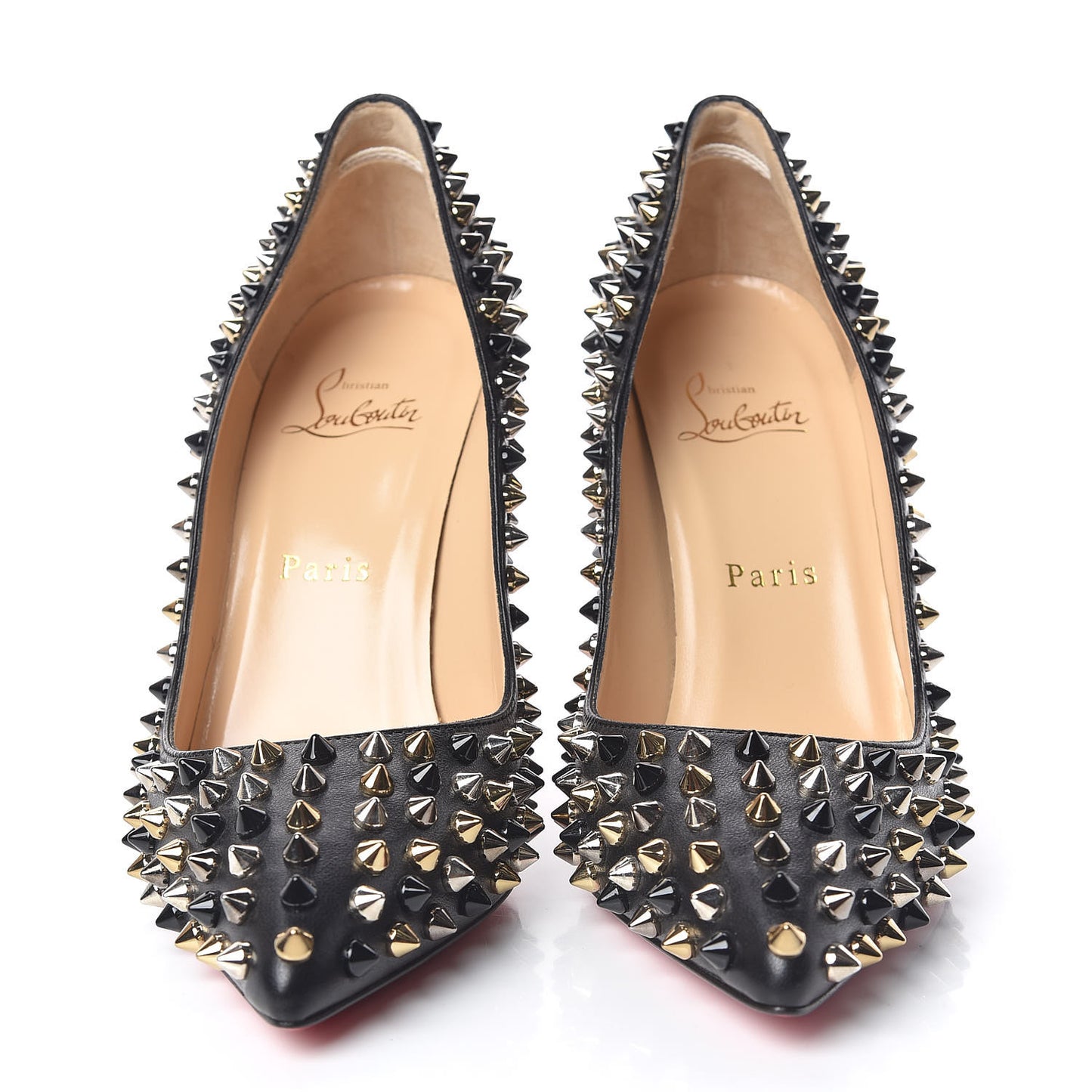 Nappa Pigalle Spikes 100 Pumps 37 Black