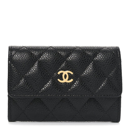 Chanel Caviar Quilted Flap Card Holder Black 1 of 9