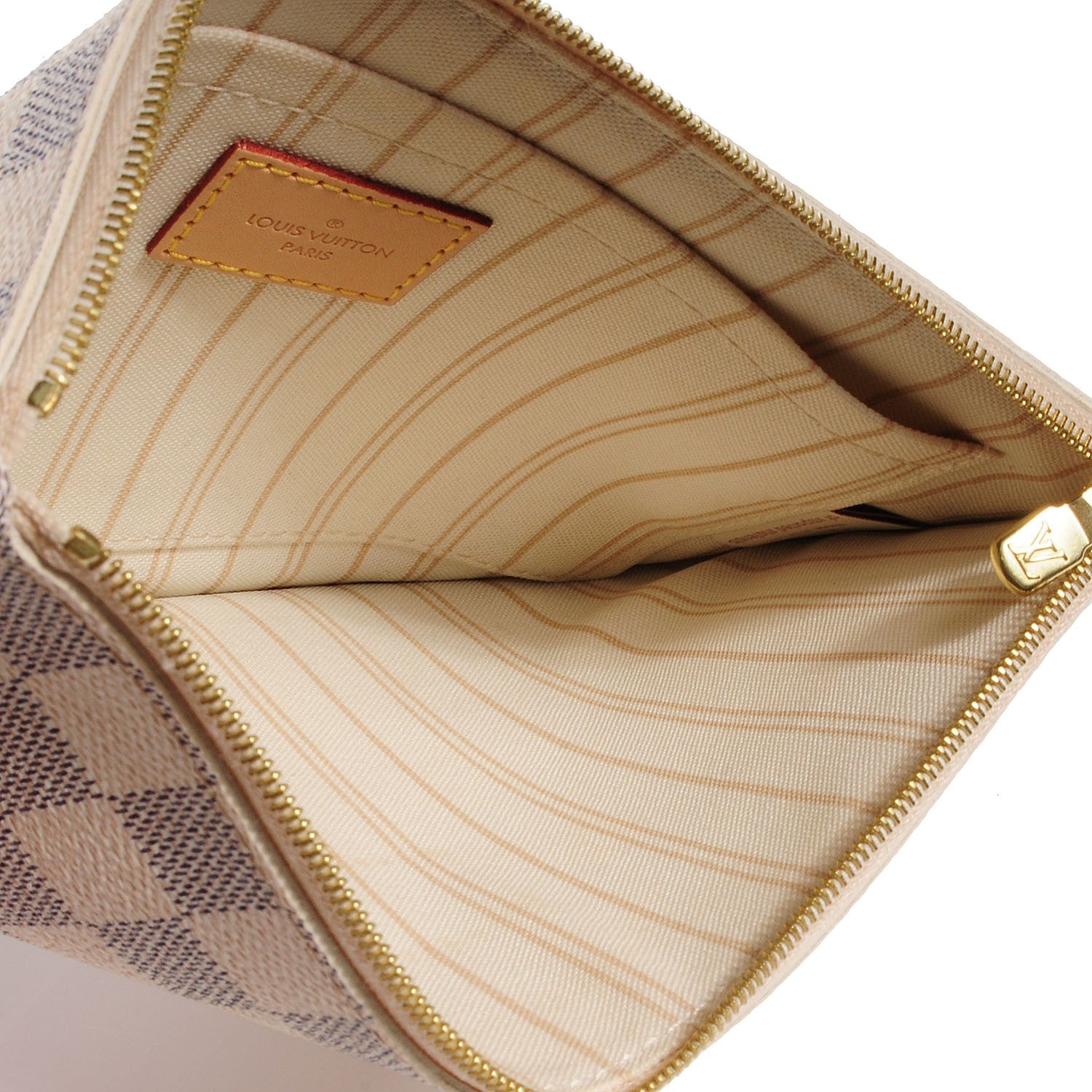 Louis Vuitton Damier Azur Neverfull MM GM Pochette 5 of 8