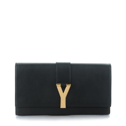 Saint Laurent Calfskin Classic Y Ligne Clutch Black 1 of 7