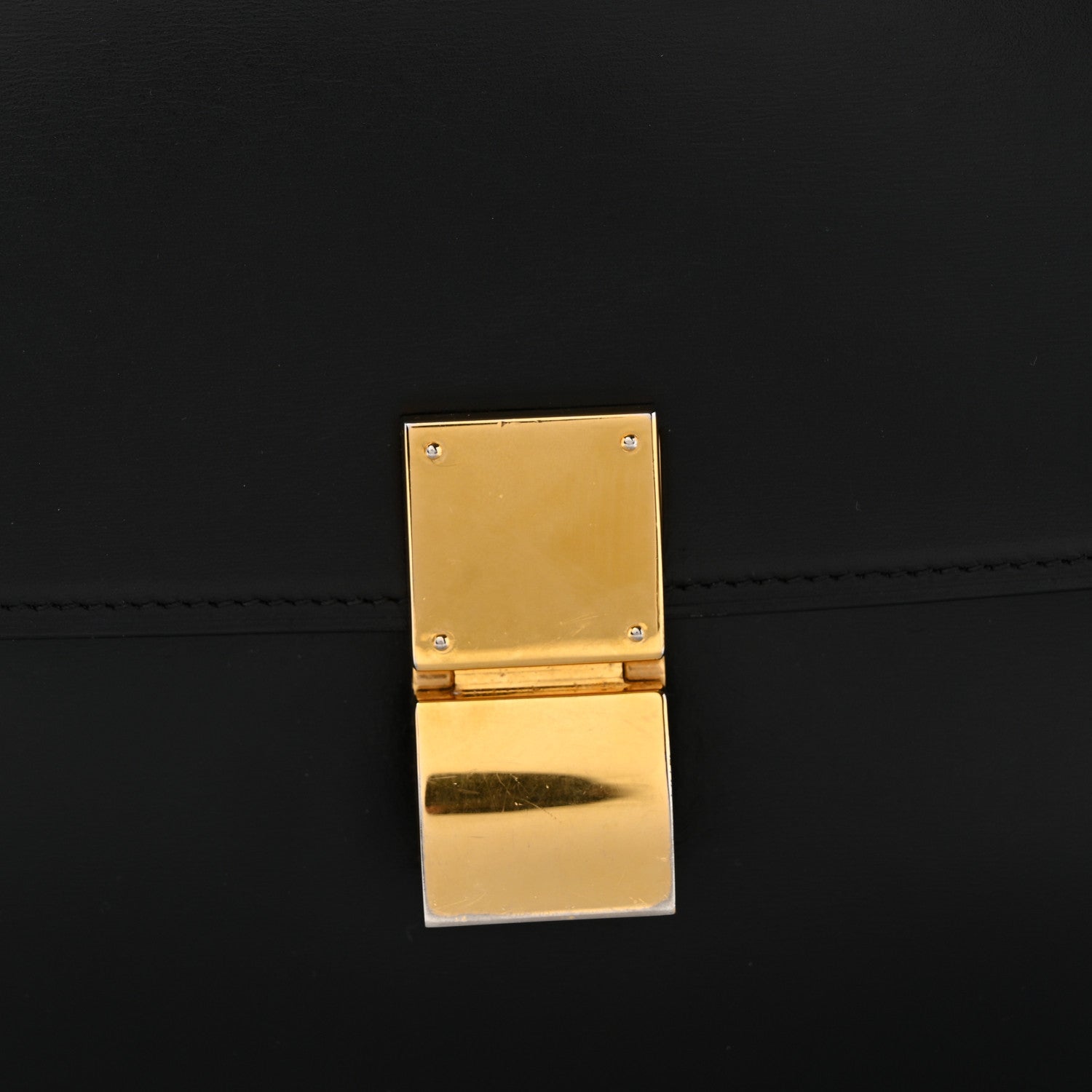 Celine Box Calfskin Medium Classic Box Flap Bag Black 8 of 12
