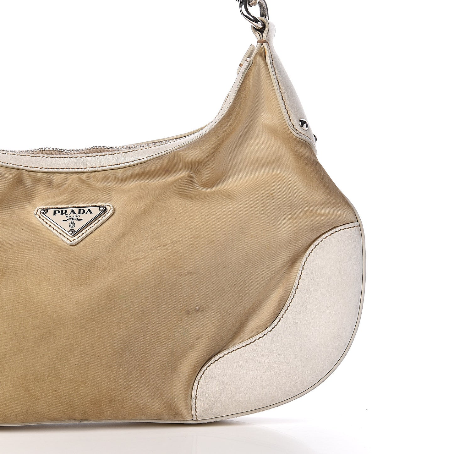 Canvas Calfskin Chain Hobo Cera
