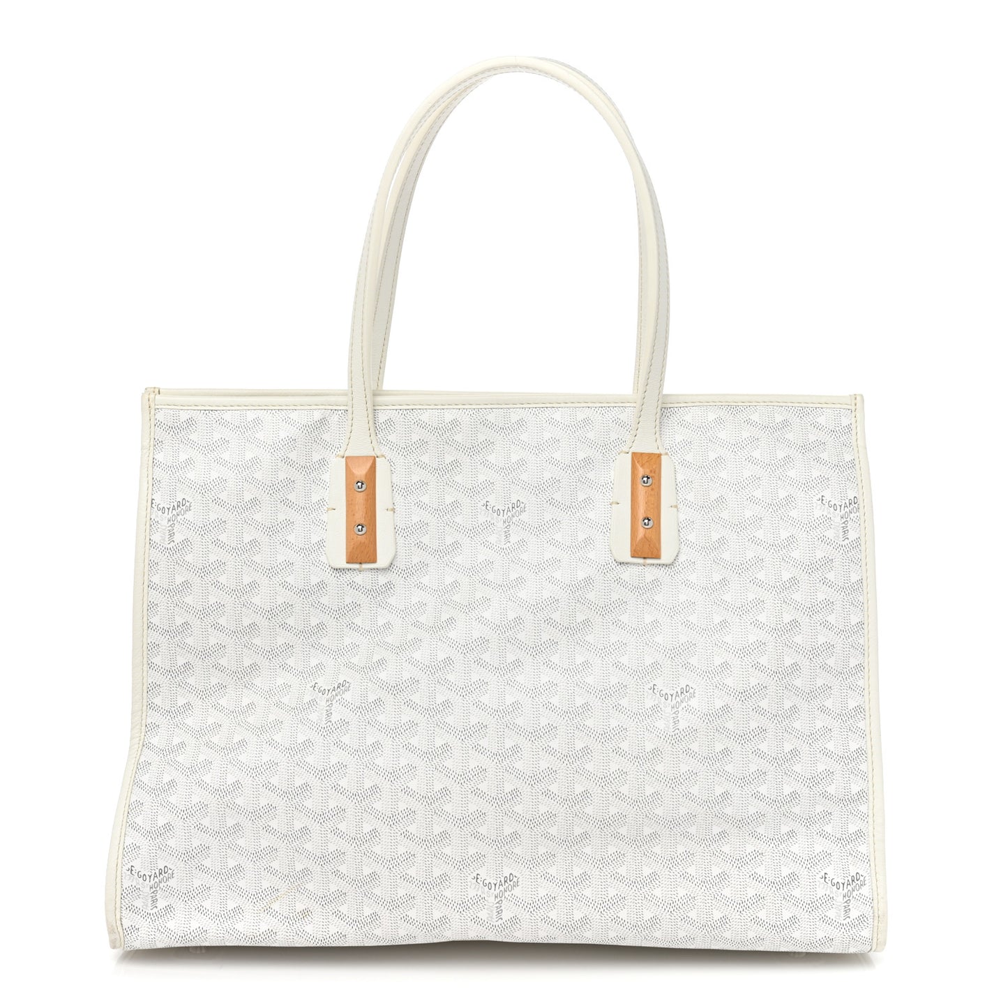 Goyardine Marquises Tote White