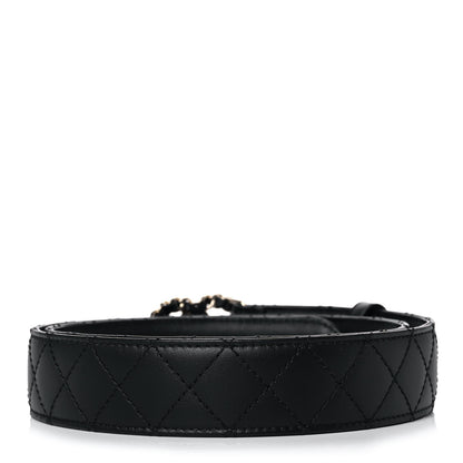 Chanel Lambskin Quilted CC Chain Belt 85 34 Black 2 of 7