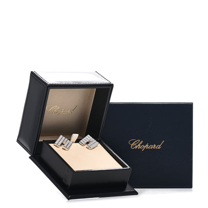 Chopard 18K White Gold Diamond Ice Cube Clip-On Earrings 5 of 5