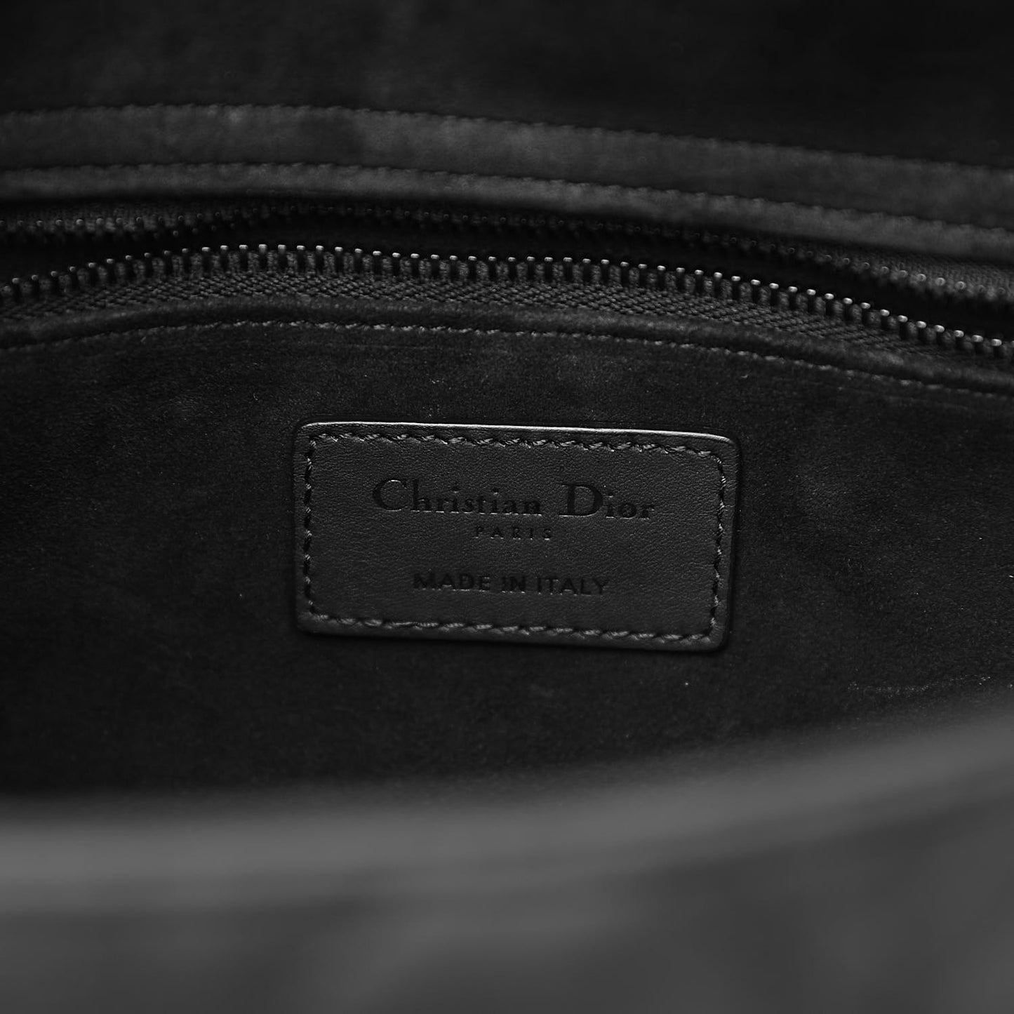 Ultra Matte Calfskin Cannage Medium Lady Dior Black