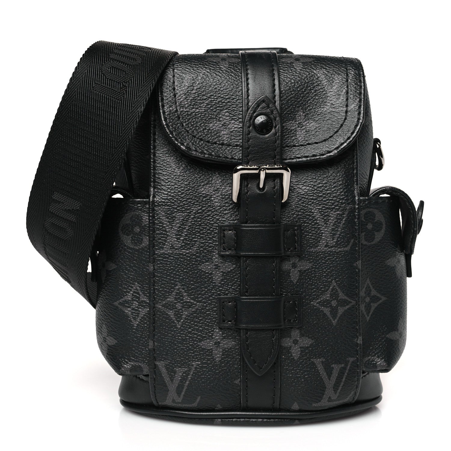 Louis Vuitton Monogram Eclipse Nano Christopher Backpack Black 1 of 8