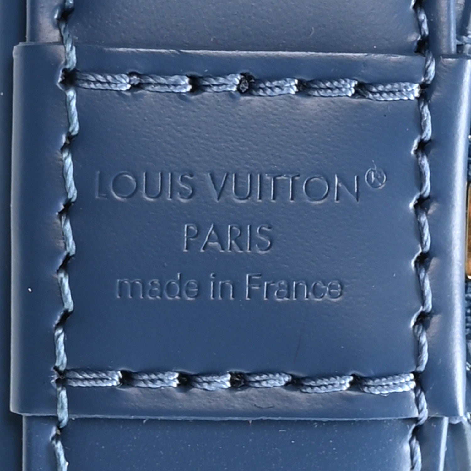 Louis Vuitton Epi Alma BB Denim Blue 6 of 9