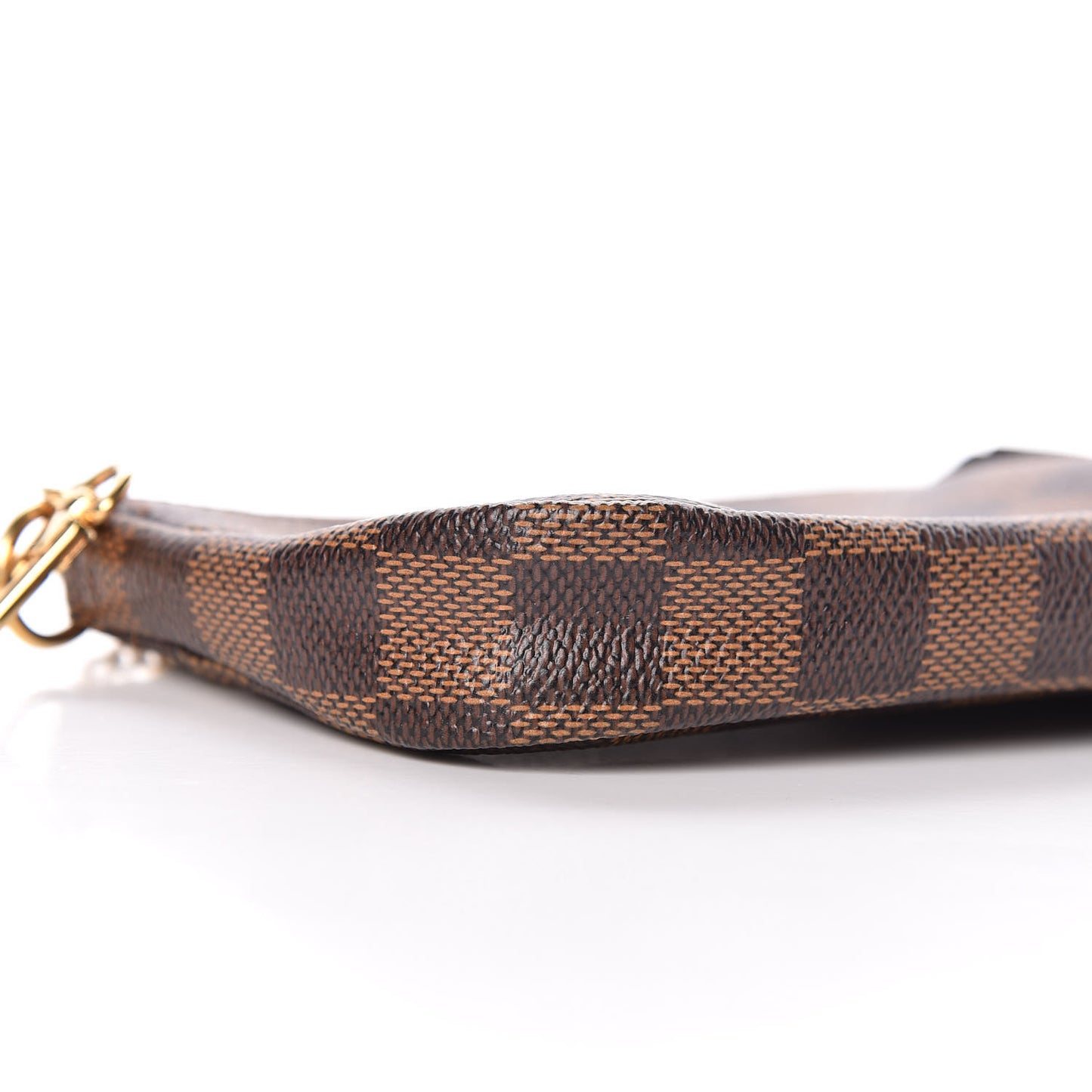 Damier Ebene Complice Trunks and Bags Mini Pochette Accessories Red