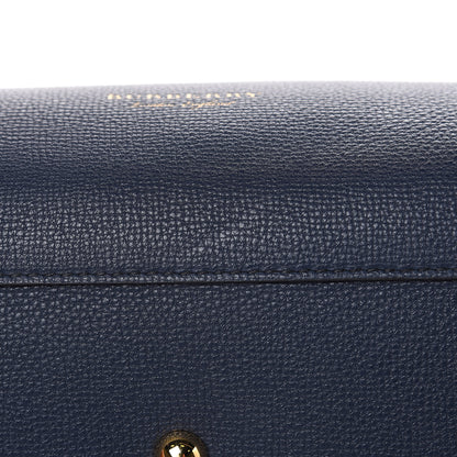 Burberry Grainy Calfskin House Check Large Banner Tote Ink Blue 10 of 12