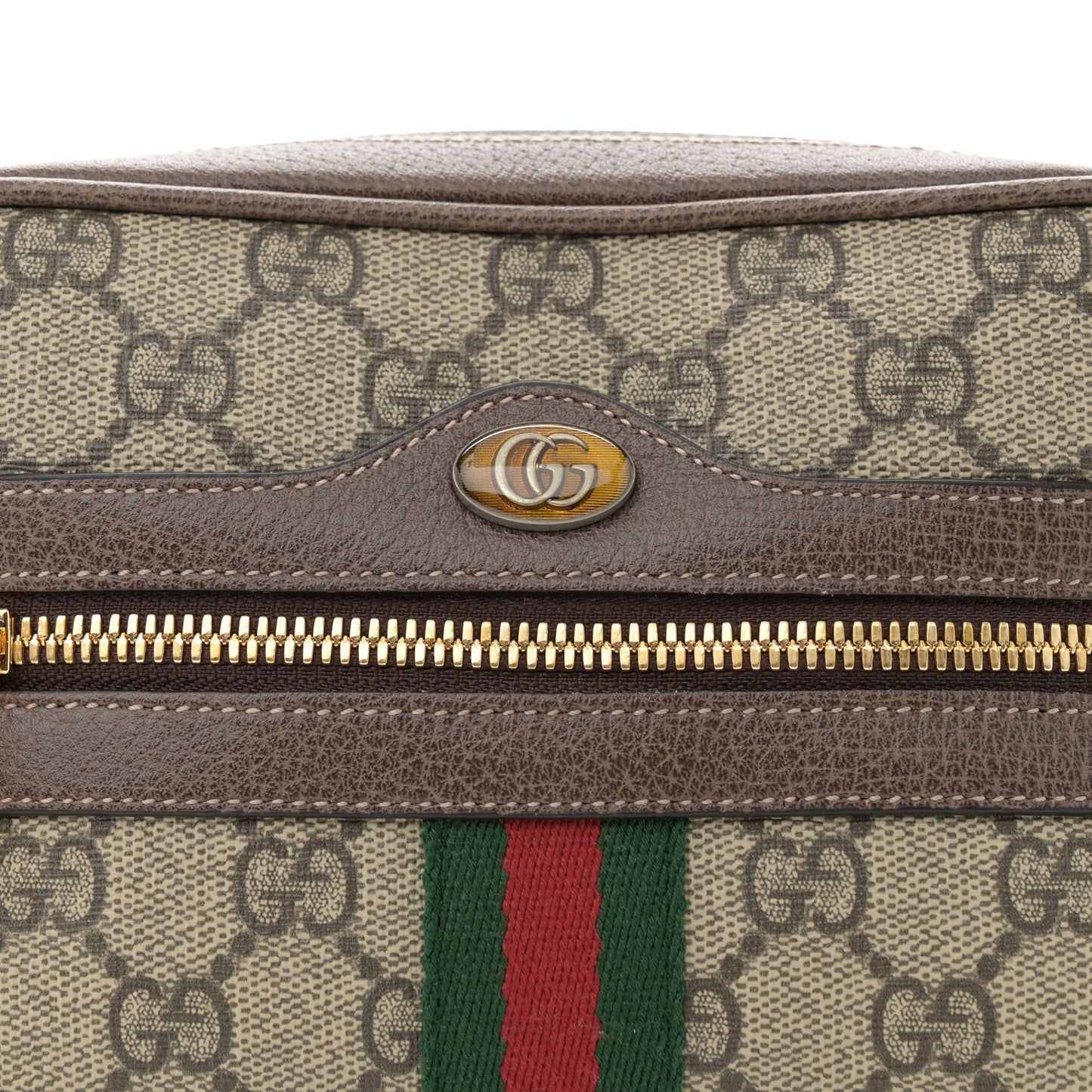 GG Supreme Monogram Small Ophidia Belt Bag 75 30 Dark Brown
