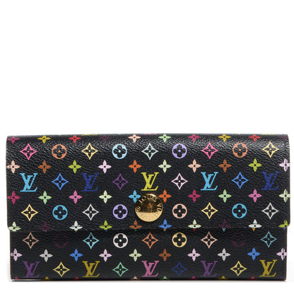 Louis Vuitton Monogram Multicolor Sarah Wallet Black Grenade 1 of 8